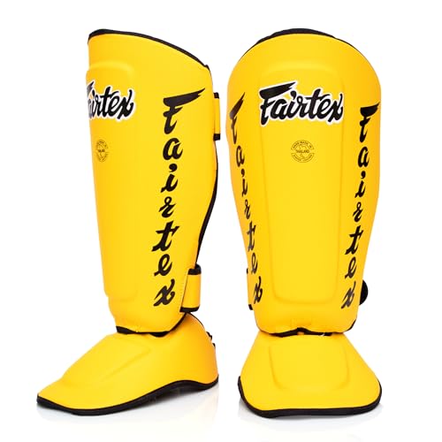 Fairtex SP7 Muay Thai Schienbeinschützer für Herren, Damen, Kinder | aus Syntek-Leder und hochwertig, leicht und langlebig | Abnehmbarer Schienbein- und Fußschutz Fairtex SP7 Muay Thai Schienbeinschützer für Herren, Damen, Kinder | aus Syntek-Leder und hochwertig, leicht und langlebig | Abnehmbarer Schienbein- und Fußschutz von Fairtex