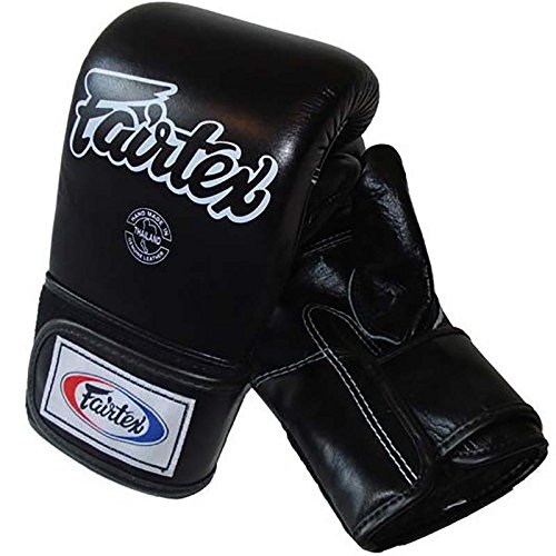 Fairtex Sandsackhandschuhe, TGT7, schwarz, Bag Mitts Boxing Gloves Muay Thai MMA Größe L von Fairtex