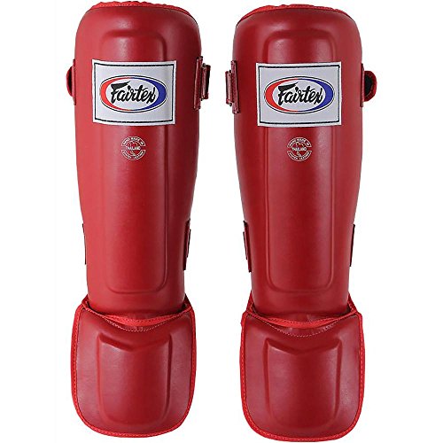 Fairtex Schienbeinschutz, SP3, rot, Schienbeinschoner, Shin Guards Größe M von Fairtex