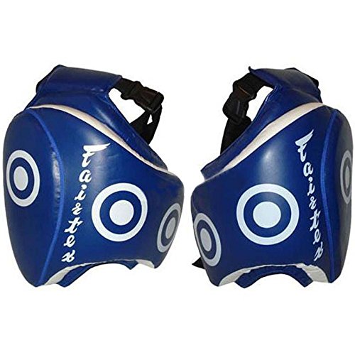 Fairtex Thigh Pads, TP3, Deluxe, blau, Low Kick Pratze, Schutz, Oberschenkel Pad von Fairtex