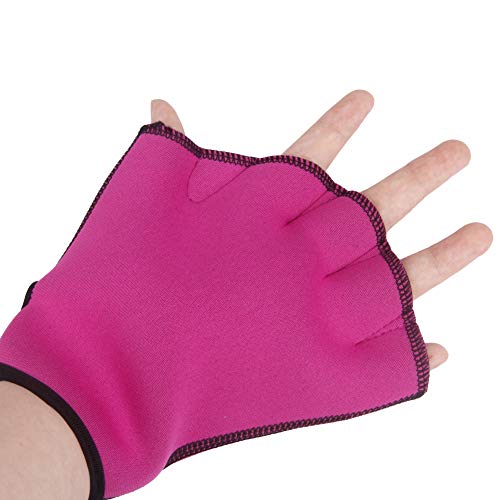 Aqua Handschuhe Schwimmhandschuhe Neopren Swimpaddles Swim Gloves Wasserwiderstandstraining Paddel Erwachsene Jugend Fitness Surfen Sport Handflossen Trainingshandschuhe für Schwimmen Tauchen von FakeFace