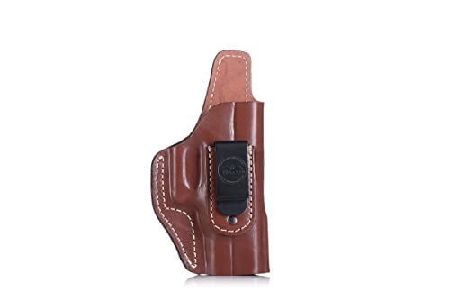 Multifit Open-top IWB/OWB Leather Holster with Steel Clip 1.5" Brown, Right Hand, Size 2214 Multifit Open-top IWB/OWB Leather Holster with Steel Clip 1.5" Brown, Right Hand, Size 2214 von FALCO