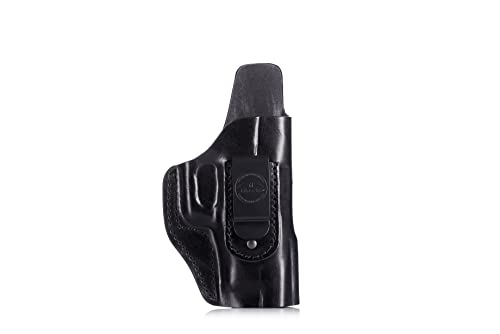 Multifit Open-top IWB Leather Holster with Steel Clip 1.5" Black, Right Hand, Size 2212 Multifit Open-top IWB Leather Holster with Steel Clip 1.5" Black, Right Hand, Size 2212 von FALCO