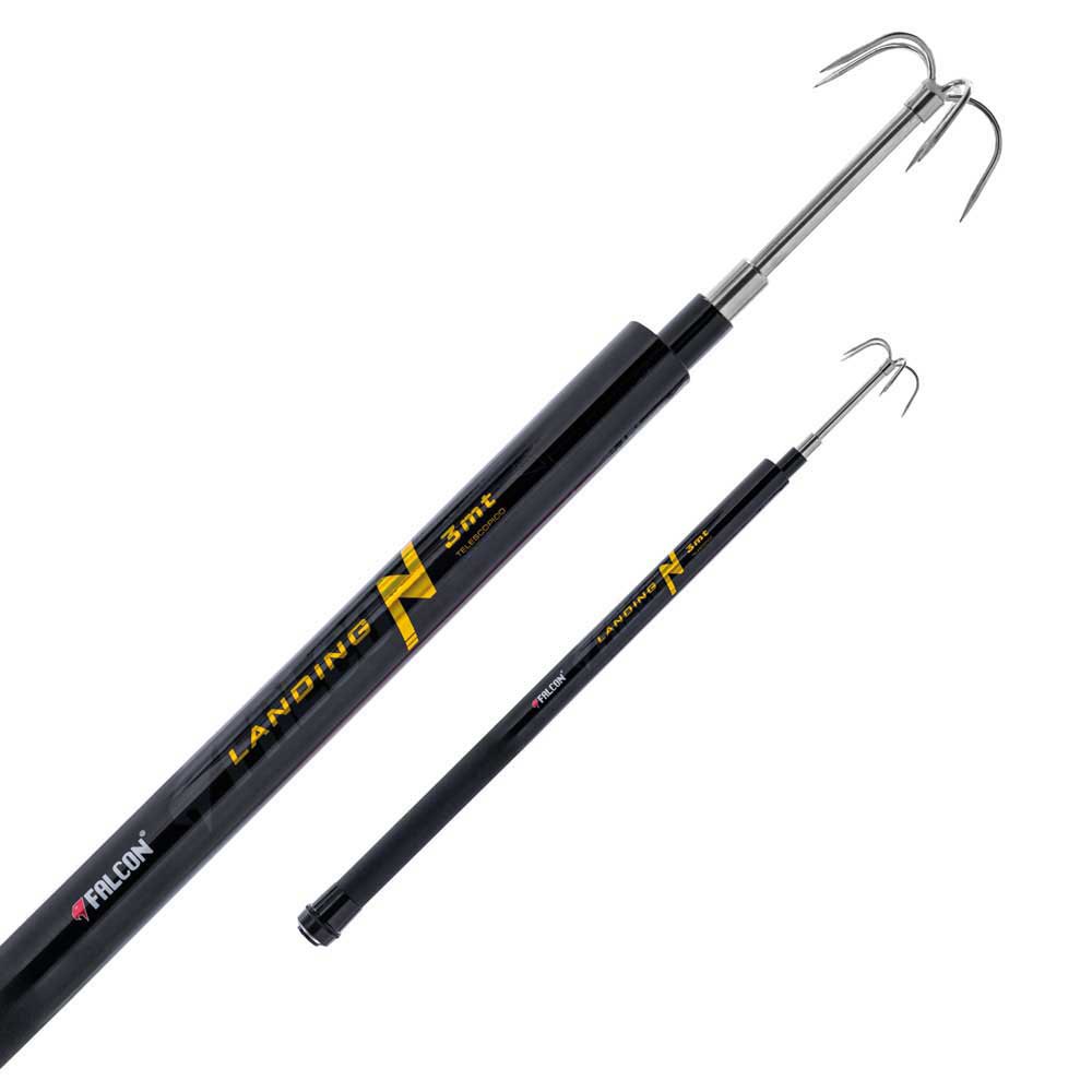 Falcon Eging Telescopic Gaff Silber 300 cm von Falcon