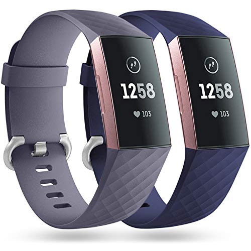 Faliogo 2 Stück Ersatzriemen Kompatibel mit Fitbit Charge 3 Armband/Fitbit Charge 4 Armband, Weiches Sports Uhrenarmband Armbänder für Damen Männer, Klein, Blau Grau/Blau Faliogo 2 Stück Ersatzriemen Kompatibel mit Fitbit Charge 3 Armband/Fitbit Charge 4 Armband, Weiches Sports Uhrenarmband Armbänder für Damen Männer, Klein, Blau Grau/Blau von Faliogo