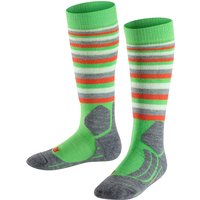 FALKE SK2 Stripe Skisocken Kinder vivid/green 27-30 von Falke