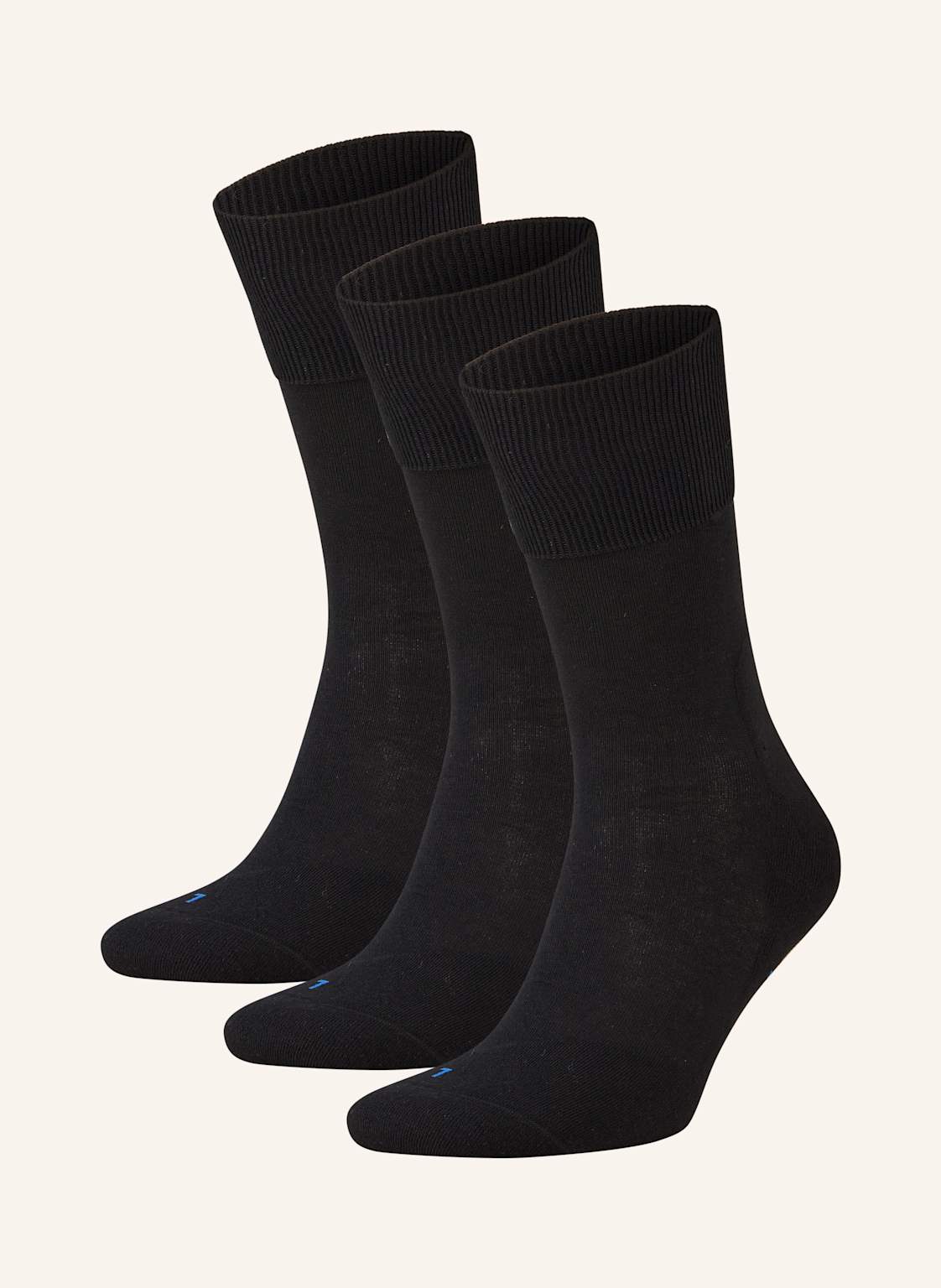 Falke 3er-Pack Socken Run schwarz von Falke