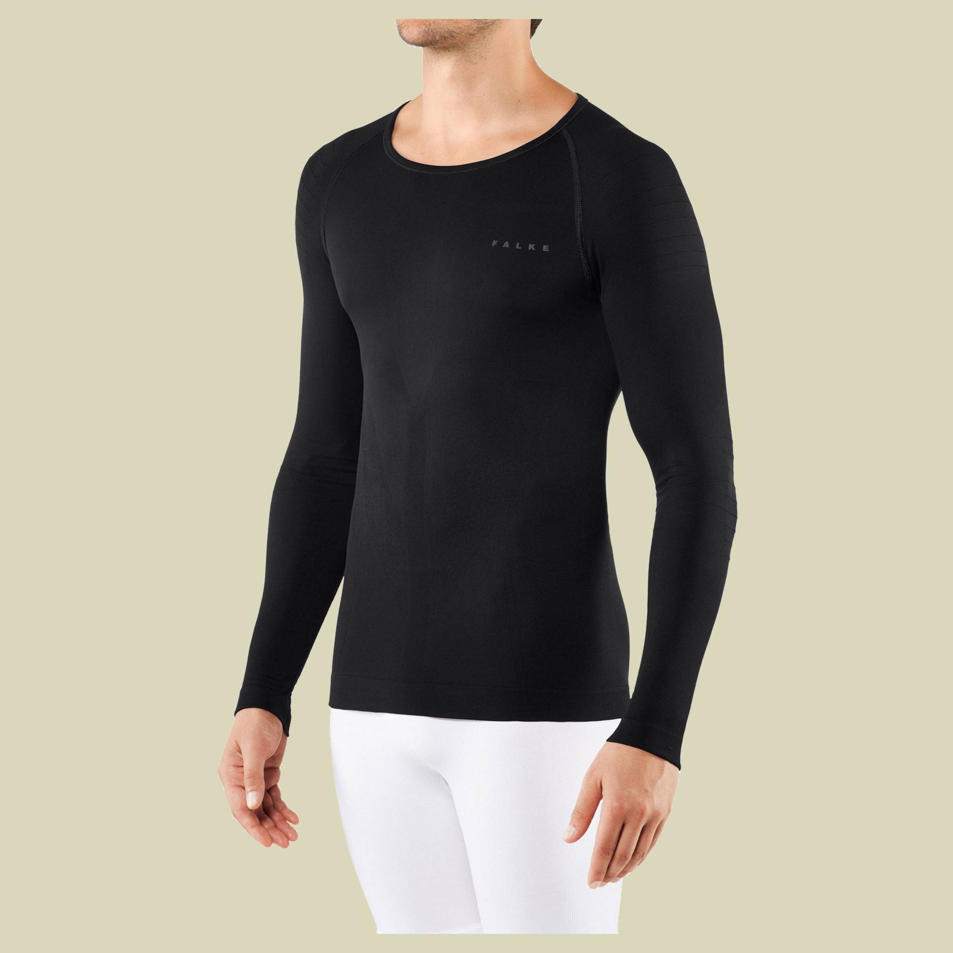 W Longsleeved Shirt Tight Fit Men Größe S Farbe black von Falke