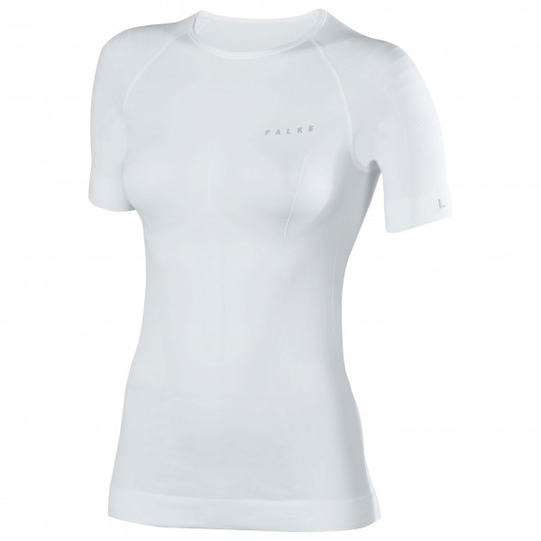 Falke - Women's Shirt S/S Tight - Kunstfaserunterwäsche Gr L weiß/grau von Falke
