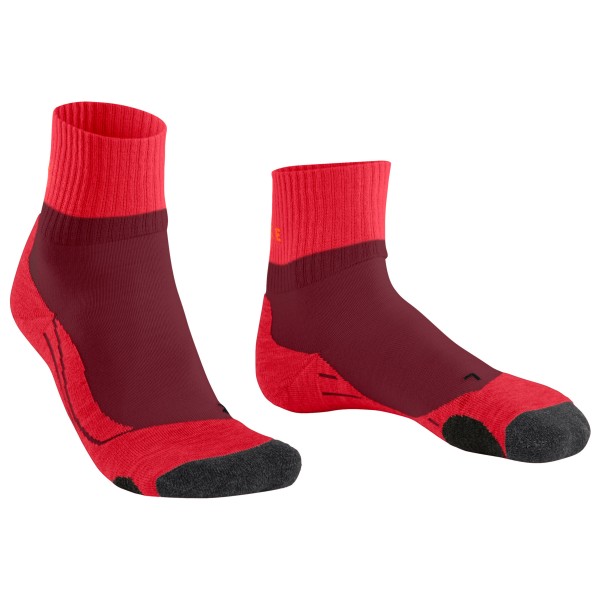 Falke - Women's TK2 Explore Short - Wandersocken Gr 35-36 rot von Falke