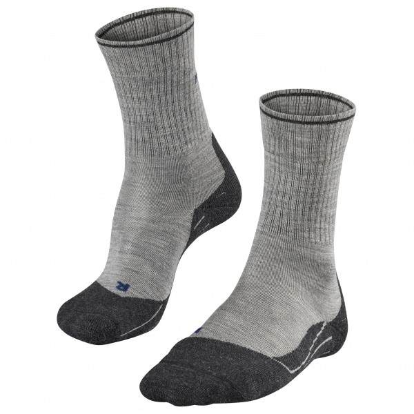 Falke - Women's TK2 Wool Silk - Wandersocken Gr 39-40 grau von Falke