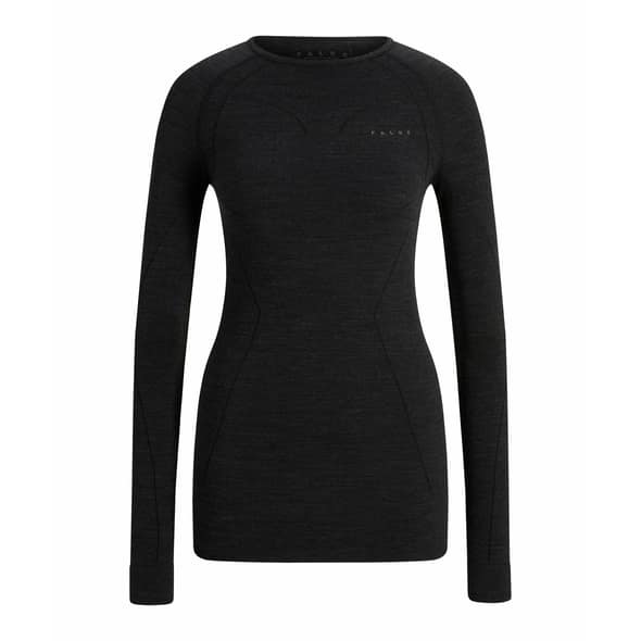 Falke Wool Tec Warm LS Shirt Comfort W Damen Funktionsunterhemd (Schwarz M ) T-Shirts von Falke