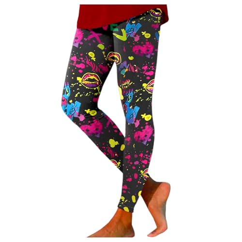Bunte Leggings Damen große größen, 80er Jahre Outfit Damen Leggings, Neon Bunte Leggings Yoga Sporthose Glitzer Muster Leggins Aerobic Outfit 80er Yogahose Sport Gym Strumpfhosen für Party Karneval Bunte Leggings Damen große größen, 80er Jahre Outfit Damen Leggings, Neon Bunte Leggings Yoga Sporthose Glitzer Muster Leggins Aerobic Outfit 80er Yogahose Sport Gym Strumpfhosen für Party Karneval von Famzuneu