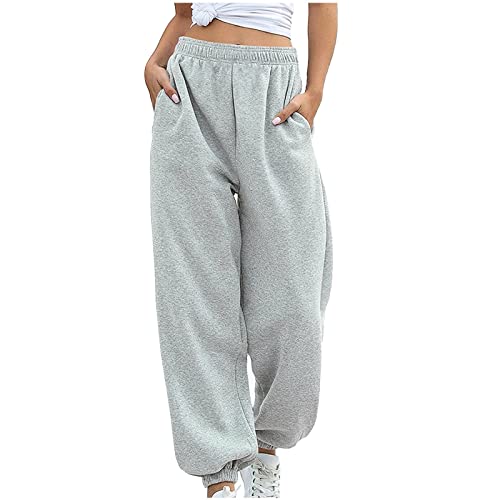 Hose Damen, Jogginghose Damen Baggy High Waist Sportshose Lang Weites Bein Trainingshose Locker Sweatpants Fitness Sport Yoga Hosen Laufhosen Freizeithose Frauen Sweathose mit Taschen Hose Damen, Jogginghose Damen Baggy High Waist Sportshose Lang Weites Bein Trainingshose Locker Sweatpants Fitness Sport Yoga Hosen Laufhosen Freizeithose Frauen Sweathose mit Taschen von Famzuneu