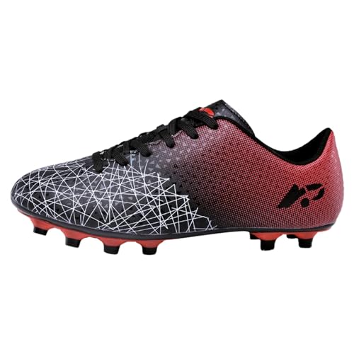 Fußballschuhe Kinder Jungen Mädchen Stollen Fussballschuhe Kunstrasen Trainingsschuhe Spikes Sneaker Turnschuhe Low Top rutschfest Sportschuhe Indoor Outdoor Turf Football Schuhe Unisex von Famzuneu