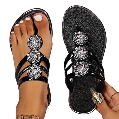Glitzer Sandalen Kinder, Glitzer Flip Flops Damen Elegant Sommer Strass Sandalen Flach Zehentrenner mit Strasssteinen Sandaletten Pool Meer Strand Outdoor Sommerschuhe Beach Pool Schuhe 39 Glitzer Sandalen Kinder, Glitzer Flip Flops Damen Elegant Sommer Strass Sandalen Flach Zehentrenner mit Strasssteinen Sandaletten Pool Meer Strand Outdoor Sommerschuhe Beach Pool Schuhe 39 von Famzuneu