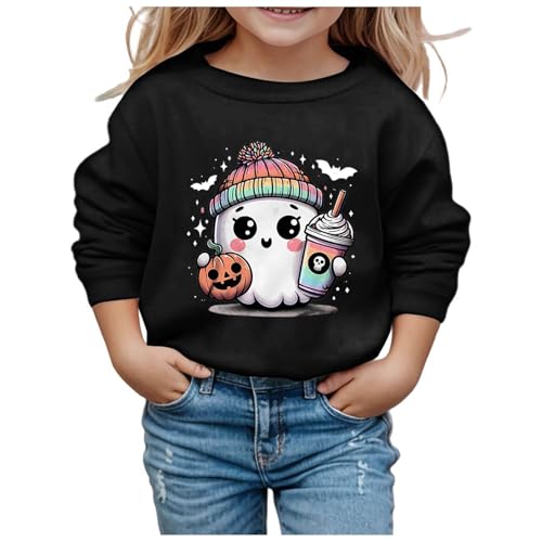 Halloween Pullover Kinder 10 Jahre, Halloween Sweatshirt Jungen Mädchen Kürbisse und Geister Drucken Langarm Rundhals Ohne Kapuze Pullover Karneval Festival Festlich Kostüm Kinder Streetwear Kleidung Halloween Pullover Kinder 10 Jahre, Halloween Sweatshirt Jungen Mädchen Kürbisse und Geister Drucken Langarm Rundhals Ohne Kapuze Pullover Karneval Festival Festlich Kostüm Kinder Streetwear Kleidung von Famzuneu