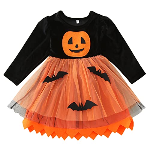 Halloween kostüm Kinder gruselig Zombie, Halloween Kleid Kinder Mädchen Halloween Karneval Halloween Kleid Halloween Kostüm Spitze Vampir Festlicheskleid Partykostüm Verkleidung Festlich Festkleid von Famzuneu