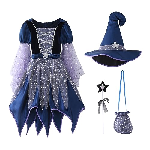 Halloween kostüm Kinder mädchen 152 Horror, Halloween Kostüm Mädchen Kinder Party Karneval Halloween Kleid Prinzessinenkleid Vampir Tüll Festlicheskleid Tutu Kleid Festlich Verkleidung Partykleid von Famzuneu