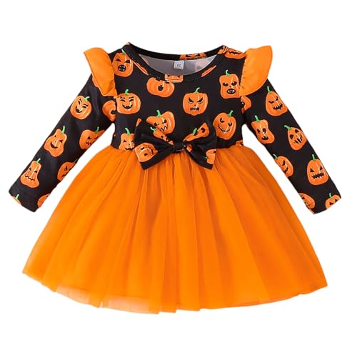 Halloween kostüm Kinder mädchen 170, Halloween Kostüm Kinder Mädchen Festlich Verkleidung Tutu Kleid Halloween Kostüm Geist Hexen Festkleid Prinzessin Kleid Karneval Party Partykostüm von Famzuneu