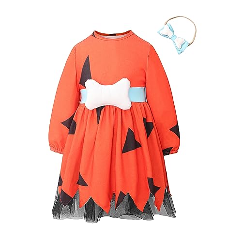 Halloween kostüm mädchen 134, Halloween Kostüm Mädchen Kinder Karneval Fasching Prinzessin Kostüm Halloween Kostüm Spitze Geist Halloween Kleid Tutu Kleid Verkleidung Party Partykostüm von Famzuneu