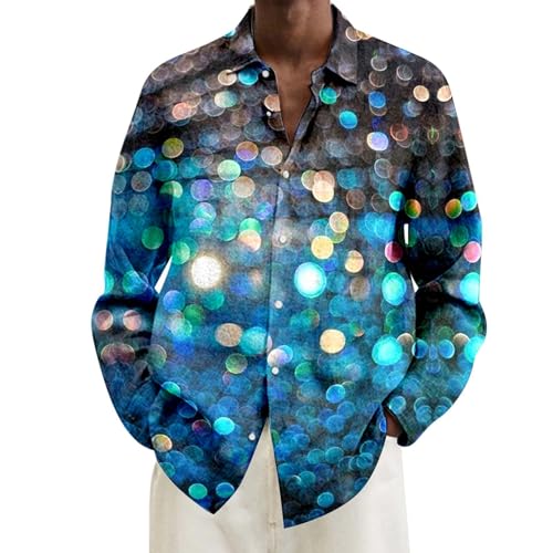 Herren Hemd lustig schwarz Silvester, Karneval Kostüm Herren Hemd Faschingskostüme Männer 70er Jahre Silvester Outfit Hemden Langarm Große Größen Karneval Hawaiihemd Bunte Disco Hippie Hemd Herren Hemd lustig schwarz Silvester, Karneval Kostüm Herren Hemd Faschingskostüme Männer 70er Jahre Silvester Outfit Hemden Langarm Große Größen Karneval Hawaiihemd Bunte Disco Hippie Hemd von Famzuneu