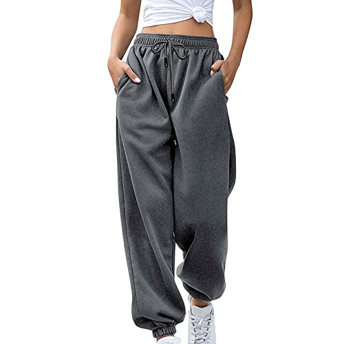 Jogginghose Damen Baggy unten offen, Jogginghose Damen Baggy High Waist Sportshose Lang Weites Bein Trainingshose Locker Sweatpants Fitness Sport Yoga Hosen Laufhosen Freizeithose Frauen Sweathose Jogginghose Damen Baggy unten offen, Jogginghose Damen Baggy High Waist Sportshose Lang Weites Bein Trainingshose Locker Sweatpants Fitness Sport Yoga Hosen Laufhosen Freizeithose Frauen Sweathose von Famzuneu