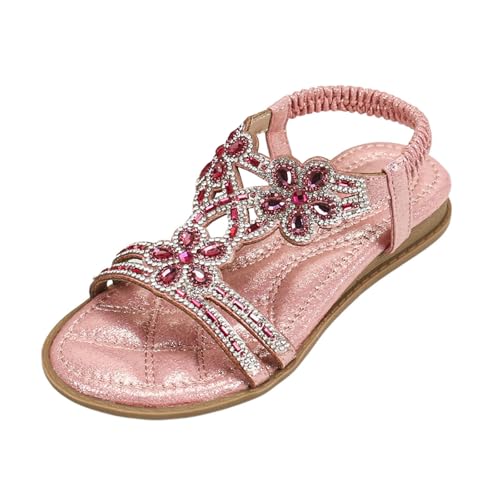 Kinder Sandalen mädchen 27, Glitzer Sandalen Damen Sommer Elegant Flach Strass Schuhe Mädchen Sommerschuhe Frauen Bequem Weichen Sohlen Damensandalen Gummiband Slingback Sandaletten Strandschuhe Kinder Sandalen mädchen 27, Glitzer Sandalen Damen Sommer Elegant Flach Strass Schuhe Mädchen Sommerschuhe Frauen Bequem Weichen Sohlen Damensandalen Gummiband Slingback Sandaletten Strandschuhe von Famzuneu