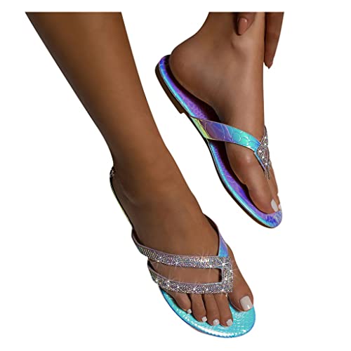 Strass Sandalen Damen Riemchen, Glitzer Flip Flops Damen Elegant Sommer Strass Sandalen Flach Zehentrenner mit Strasssteinen Sandaletten Pool Meer Strand Outdoor Sommerschuhe Beach Pool Schuhe 38 Strass Sandalen Damen Riemchen, Glitzer Flip Flops Damen Elegant Sommer Strass Sandalen Flach Zehentrenner mit Strasssteinen Sandaletten Pool Meer Strand Outdoor Sommerschuhe Beach Pool Schuhe 38 von Famzuneu