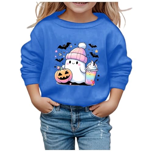 Sweatshirt Jacke Jungen 158/164, Halloween Sweatshirt Jungen Mädchen Kürbisse und Geister Drucken Langarm Rundhals Ohne Kapuze Pullover Karneval Festival Festlich Kostüm Kinder Streetwear Kleidung Sweatshirt Jacke Jungen 158/164, Halloween Sweatshirt Jungen Mädchen Kürbisse und Geister Drucken Langarm Rundhals Ohne Kapuze Pullover Karneval Festival Festlich Kostüm Kinder Streetwear Kleidung von Famzuneu