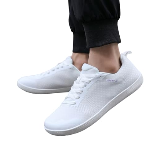 barfußschuhe Herren Sport Indoor, Barfuss Schuhe Damen Herren Sommer Unisex Breite Barfußschuhe Bequeme Laufschuhe Turnschuhe Outdoor Sport Leichte Sneaker Weich rutschfest Sportschuhe Fitnessschuhe von Famzuneu