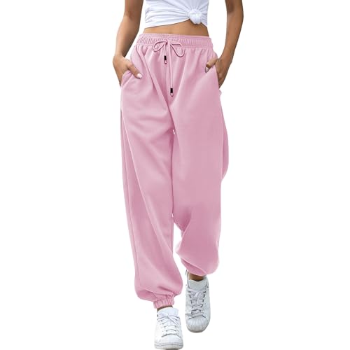 die Discounter 4, Jogginghose Damen Baggy High Waist Sportshose Lang Weites Bein Trainingshose Locker Sweatpants Fitness Sport Yoga Hosen Laufhosen Freizeithose Frauen Sweathose mit Taschen die Discounter 4, Jogginghose Damen Baggy High Waist Sportshose Lang Weites Bein Trainingshose Locker Sweatpants Fitness Sport Yoga Hosen Laufhosen Freizeithose Frauen Sweathose mit Taschen von Famzuneu