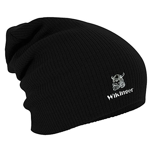 Fan-O-Menal Textilien Longbeanie Slouch-Beanie Mütze Wikinger 55610 Farbe schwarz von Fan-O-Menal Textilien