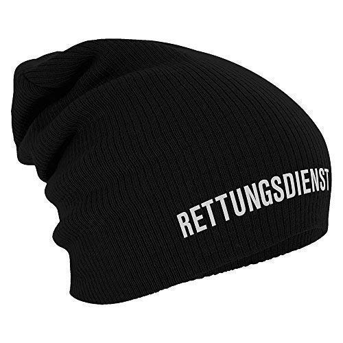 Fan-O-Menal Textilien Longbeanie Slouch-Beanie Rettungsdienst 55278 Farbe schwarz von Fan-O-Menal Textilien