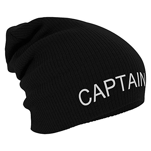 Fan-O-Menal Textilien Longbeanie Slouch-Beanie Wintermütze Captain 55227 Farbe schwarz von Fan-O-Menal Textilien