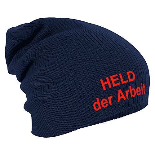 Fan-O-Menal Textilien Longbeanie Slouch-Beanie Wintermütze HELD der Arbeit 55642 Farbe Navy von Fan-O-Menal Textilien