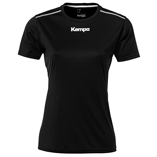 Kempa FanSport24 Kempa Handball Polyester Shirt Kurzarm Training Top Rundhals Frauen schwarz Größe L von Kempa