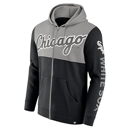 Chicago White Sox Fundamentals Fleece Full Zip Hoody - S von Fanatics