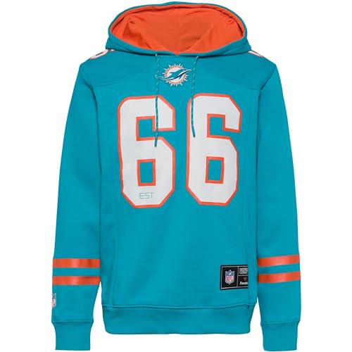 Fanatics Herren Hoodie NFL Miami Dolphins New Aqua-Dark orange M von Fanatics