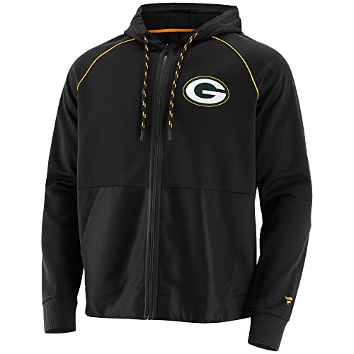 Fanatics Green Bay Packers Prime Performance NFL Full-Zip Hoodie Schwarz von Fanatics