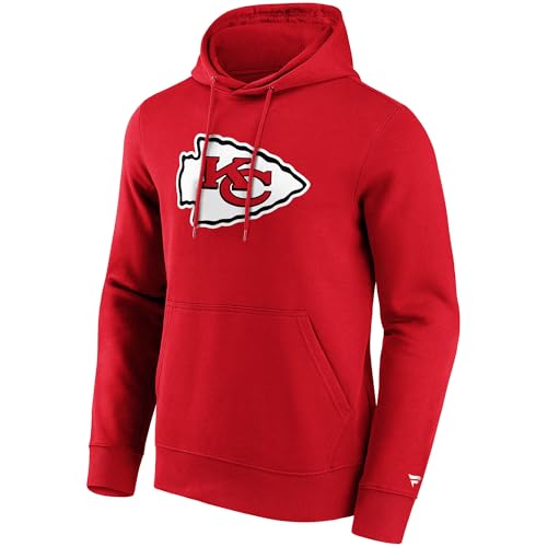 Fanatics Kansas City Chiefs Logo Männer Kapuzenpullover rot S 80% Baumwolle, 20% Polyester NFL, Sport von Fanatics