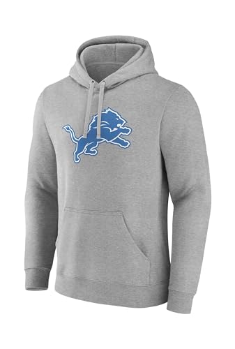 Fanatics NFL Detroit Lions Fleece Pull Over Kapuzenpullover Herren blau, L von Fanatics