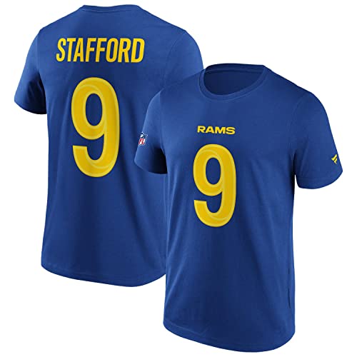 Fanatics - NFL Los Angeles Rams Stafford Name & Number Graphic T-Shirt - Blau Farbe Blau, Größe XXL Fanatics - NFL Los Angeles Rams Stafford Name & Number Graphic T-Shirt - Blau Farbe Blau, Größe XXL von Fanatics