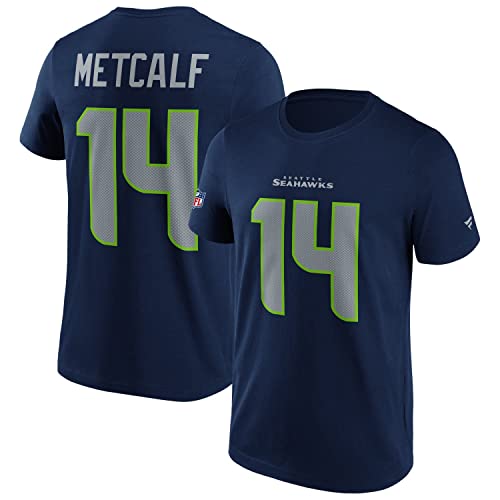 Fanatics - NFL Seattle Seahawks Metcalf Name & Number Graphic T-Shirt - Blau Farbe Blau, Größe XXL Fanatics - NFL Seattle Seahawks Metcalf Name & Number Graphic T-Shirt - Blau Farbe Blau, Größe XXL von Fanatics