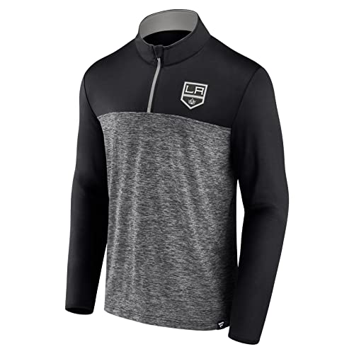 Fanatics NHL Los Angeles Kings Iconic Defender Troyer 1/4 Zip Zipper Jacke L von Fanatics