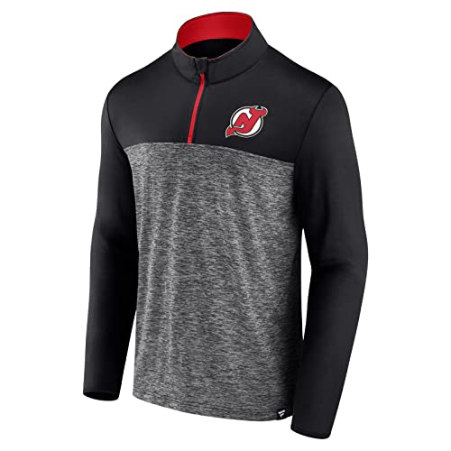 Fanatics NHL New Jersey Devils Iconic Defender Troyer 1/4 Zip Zipper Jacke XL von Fanatics