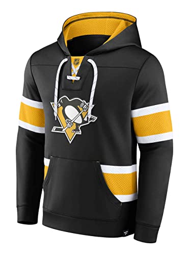 Fanatics - NHL Pittsburgh Penguins Iconic Exclusive Pullover Hoodie Farbe Schwarz, Größe XL von Fanatics