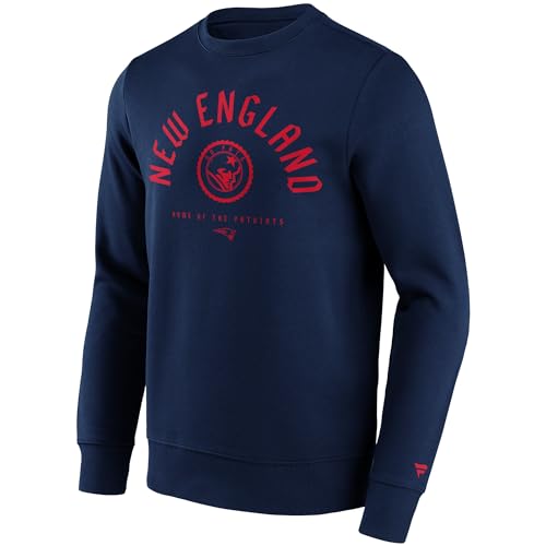 Fanatics New England Patriots Stamp NFL Crew Sweatshirt Navy von Fanatics