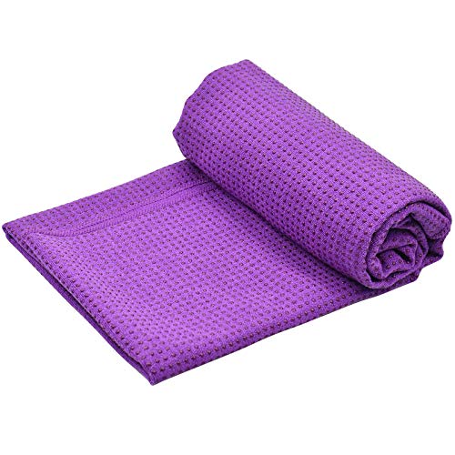 Fangehong Yogamattenauflage rutschfest mit Noppen für Pilates, Yogamatten Handtücher Groß mit Tasche für Bikram, Travel Fangehong Yogamattenauflage rutschfest mit Noppen für Pilates, Yogamatten Handtücher Groß mit Tasche für Bikram, Travel von Fangehong