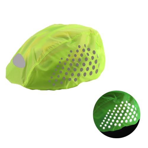 Regenschutz für Fahrradhelm, Wasserdichter Winddichter Helmüberzug mit Reflektierenden Streifen, Atmungsaktiver Helm Cover, Universal Regenüberzug für Alle Helme Outdoor-Aktivitäten Unisex (Grün) Regenschutz für Fahrradhelm, Wasserdichter Winddichter Helmüberzug mit Reflektierenden Streifen, Atmungsaktiver Helm Cover, Universal Regenüberzug für Alle Helme Outdoor-Aktivitäten Unisex (Grün) von Fangehong